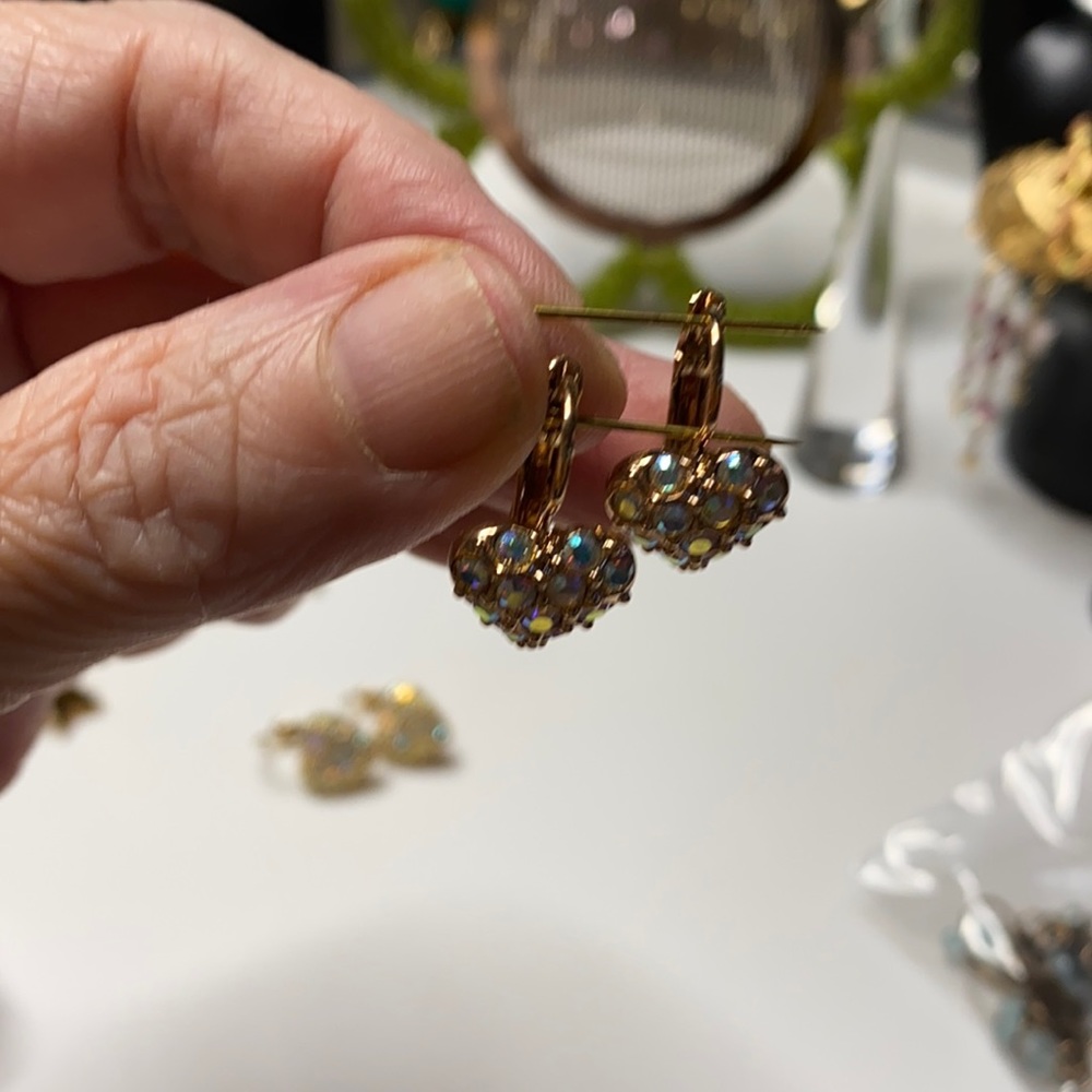 VTG Kirk's Folly Hearts super sparkly - Picture 2 of 4